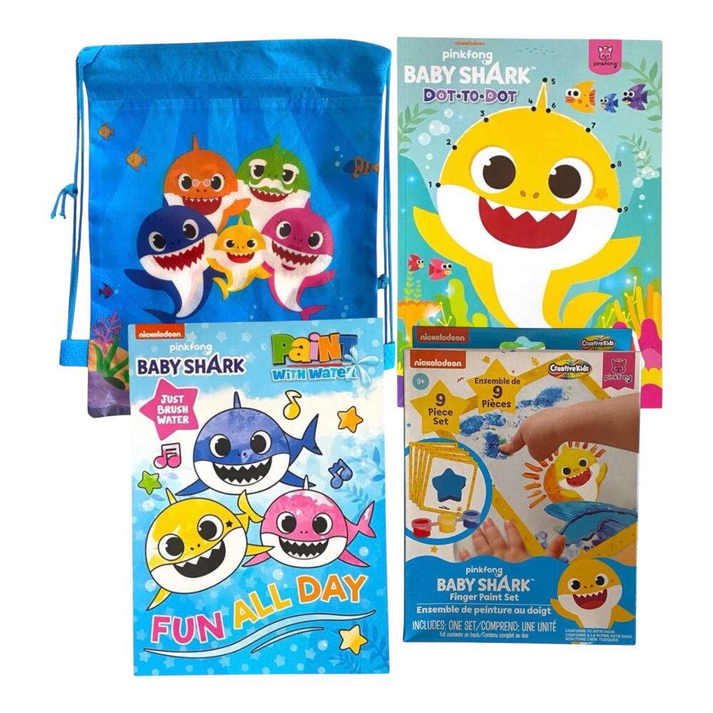 Baby Shark Easter Basket Fillers Toddler Activity Gift Bundle